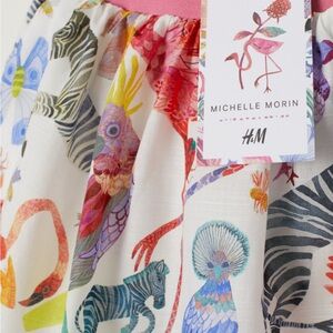 H&M Multicolor Animal Print Skirt